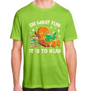 Oh What Fun It Is To Read Christmas Teacher Librarian Books Adult ChromaSoft Performance T-Shirt