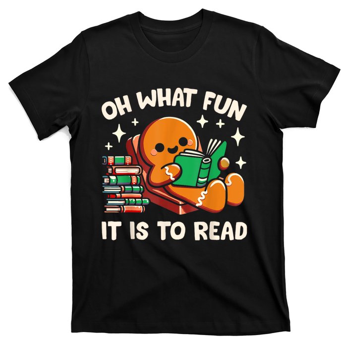 Oh What Fun It Is To Read Christmas Teacher Librarian Books T-Shirt