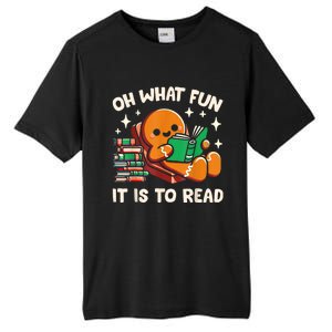 Oh What Fun It Is To Read Christmas Teacher Librarian Books Tall Fusion ChromaSoft Performance T-Shirt