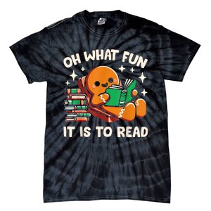 Oh What Fun It Is To Read Christmas Teacher Librarian Books Tie-Dye T-Shirt