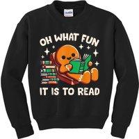 Oh What Fun It Is To Read Christmas Teacher Librarian Books Kids Sweatshirt