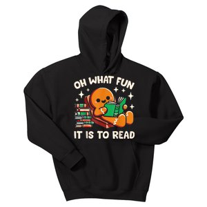 Oh What Fun It Is To Read Christmas Teacher Librarian Books Kids Hoodie