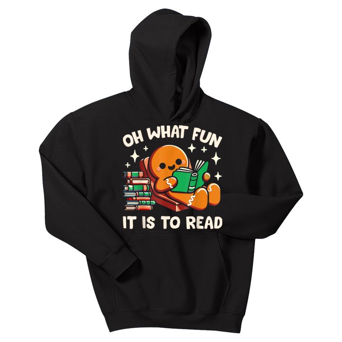 Oh What Fun It Is To Read Christmas Teacher Librarian Books Kids Hoodie