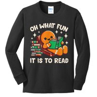 Oh What Fun It Is To Read Christmas Teacher Librarian Books Kids Long Sleeve Shirt