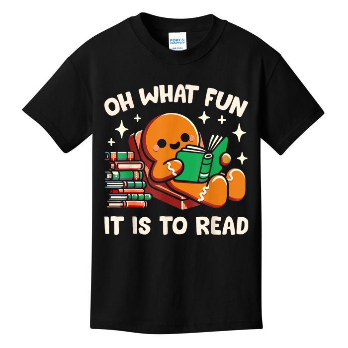 Oh What Fun It Is To Read Christmas Teacher Librarian Books Kids T-Shirt