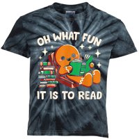 Oh What Fun It Is To Read Christmas Teacher Librarian Books Kids Tie-Dye T-Shirt