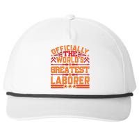 Officially World's Greatest Laborer Labor Day Gift Snapback Five-Panel Rope Hat