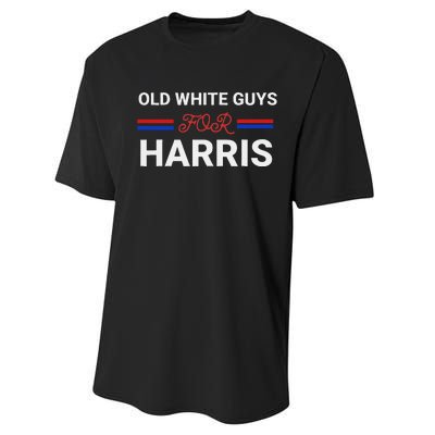 Old White Guys For Harris Kamala Performance Sprint T-Shirt