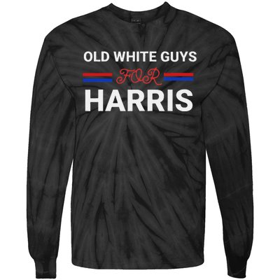 Old White Guys For Harris Kamala Tie-Dye Long Sleeve Shirt