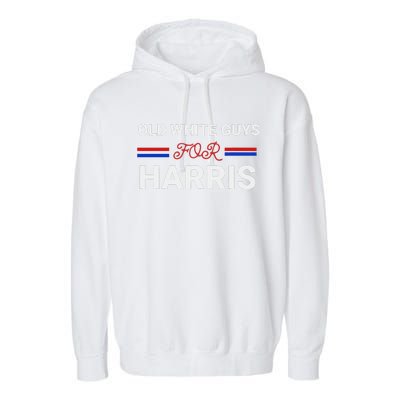 Old White Guys For Harris Kamala Garment-Dyed Fleece Hoodie