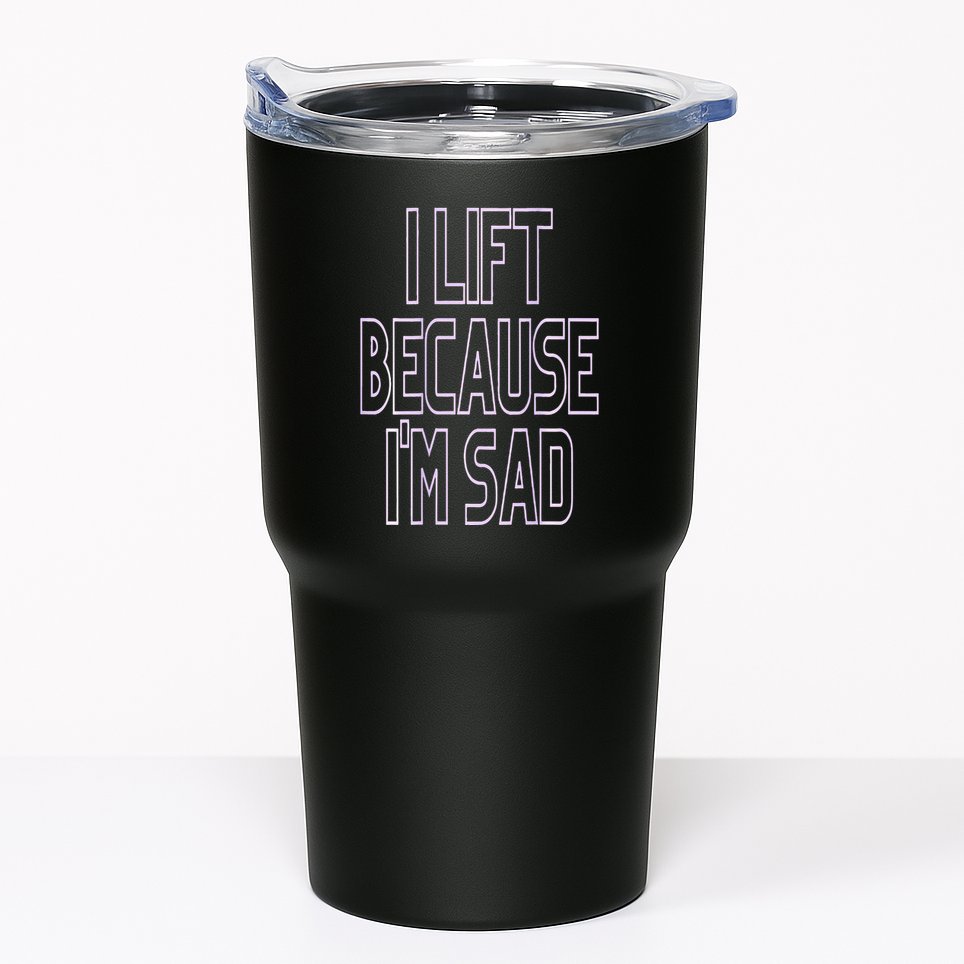 Oversized  Weightlifting Gym Pump Cover Tumbler