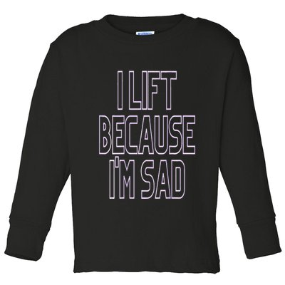 Oversized  Weightlifting Gym Pump Cover Toddler Long Sleeve Shirt