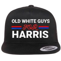 Old White Guys For Harris Kamala Flat Bill Trucker Hat