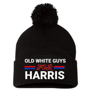 Old White Guys For Harris Kamala Pom Pom 12in Knit Beanie