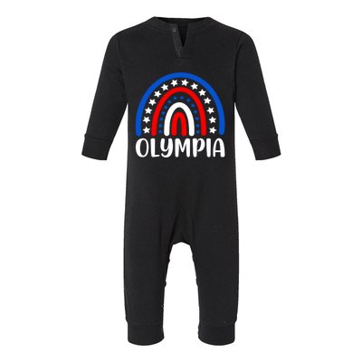 Olympia Washington Gift I Love Olympia Usa Gift Infant Fleece One Piece