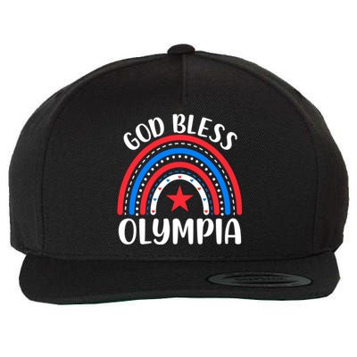 Olympia Washington Gift I Love Olympia Usa Gift Wool Snapback Cap