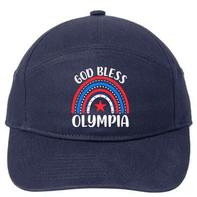 Olympia Washington Gift I Love Olympia Usa Gift 7-Panel Snapback Hat