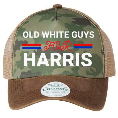 Old White Guys For Harris Kamala Legacy Tie Dye Trucker Hat