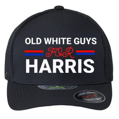 Old White Guys For Harris Kamala Flexfit Unipanel Trucker Cap