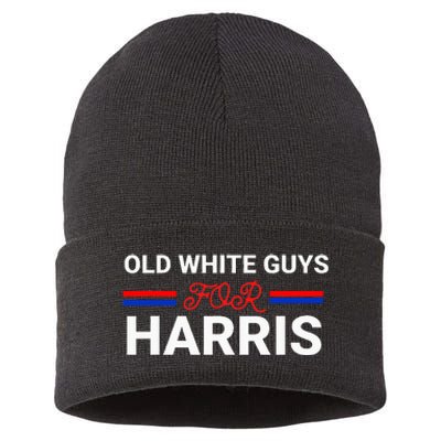 Old White Guys For Harris Kamala Sustainable Knit Beanie