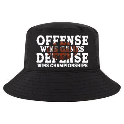 Offense Wins Games Defense Wins Championships Cool Comfort Performance Bucket Hat