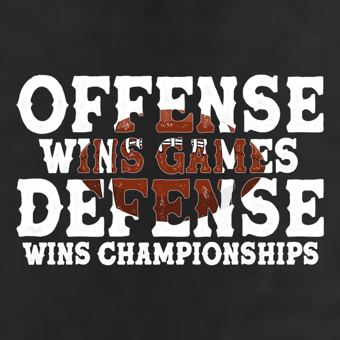 Offense Wins Games Defense Wins Championships 7 Panel Mesh Trucker Snapback Hat