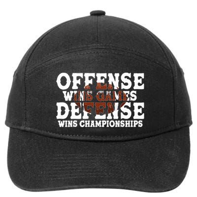 Offense Wins Games Defense Wins Championships 7-Panel Snapback Hat