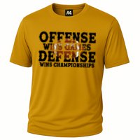 Offense Wins Games Defense Wins Championships Cooling Performance Crew T-Shirt