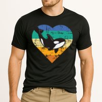 Orca Whale Heart Whale Lover Marine Biologist Whales Cooling Performance Crew T-Shirt