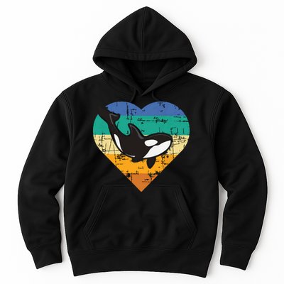 Orca Whale Heart Whale Lover Marine Biologist Whales Hoodie