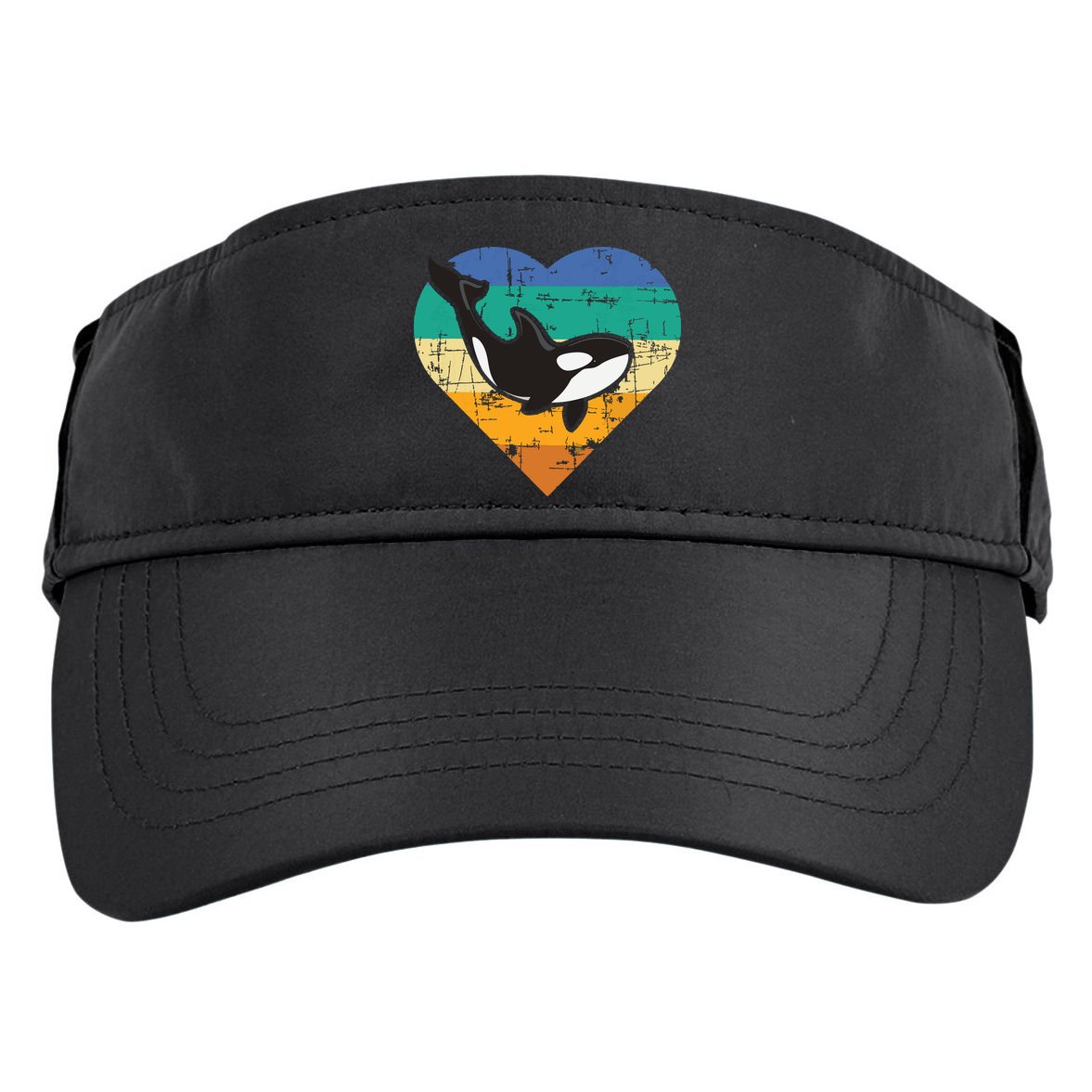 Orca Whale Heart Whale Lover Marine Biologist Whales Adult Drive Performance Visor