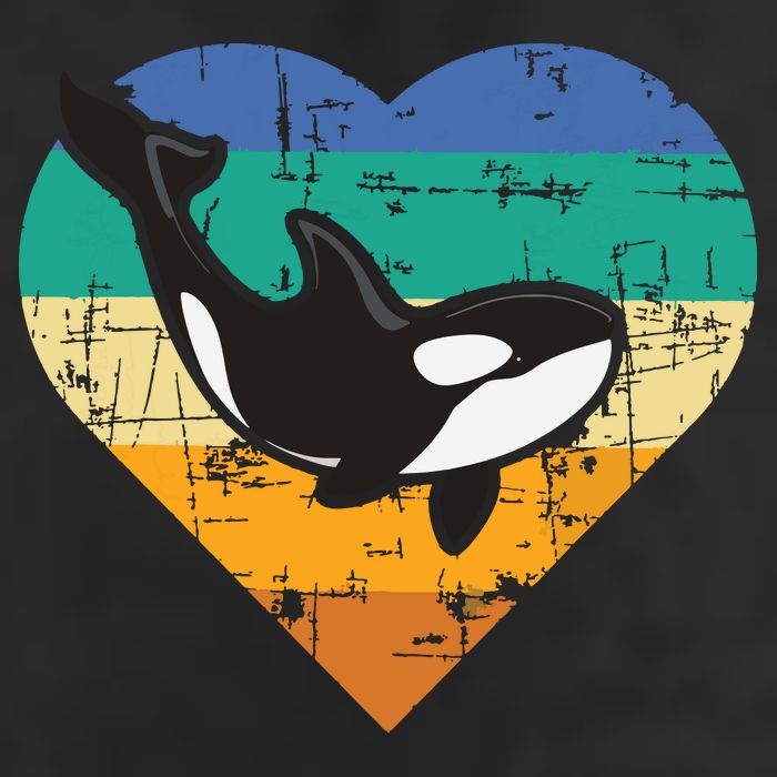 Orca Whale Heart Whale Lover Marine Biologist Whales Adult Drive Performance Visor