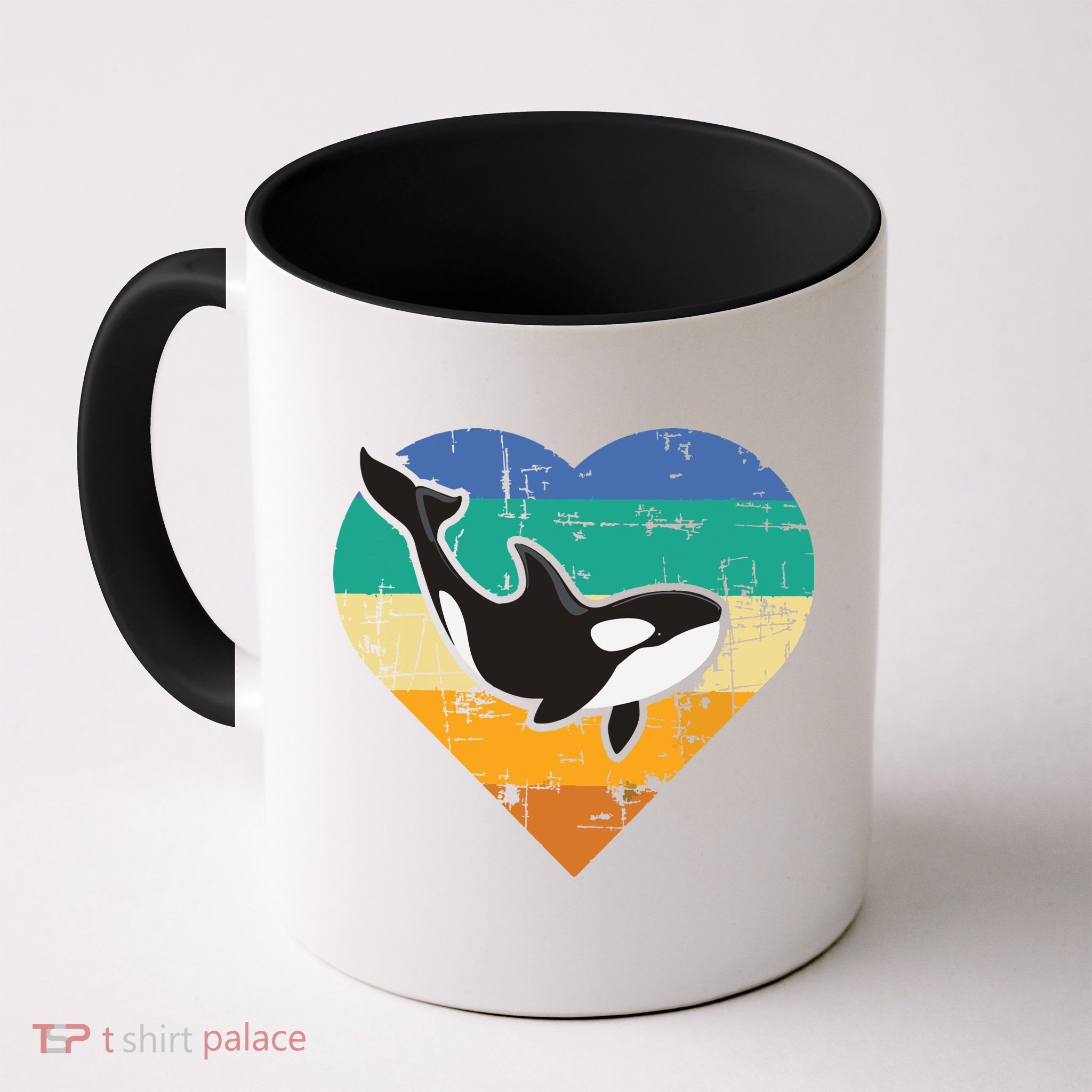 Orca Whale Heart Whale Lover Marine Biologist Whales Mug