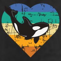 Orca Whale Heart Whale Lover Marine Biologist Whales 11oz C Handle Ceramic Mug