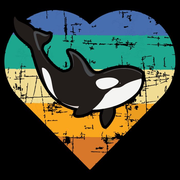 Orca Whale Heart Whale Lover Marine Biologist Whales Wool Snapback Cap