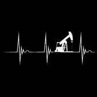 Oilfield Worker Heartbeat EKG Pulse Oil Rig American Gas 16 in Basic Backpack
