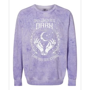 Only When It’S Dark Enough Can You See Stars Harris 2024 Colorblast Crewneck Sweatshirt