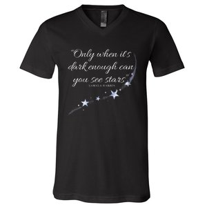 Only When It’S Dark Enough Can You See Stars Kamala Harris V-Neck T-Shirt