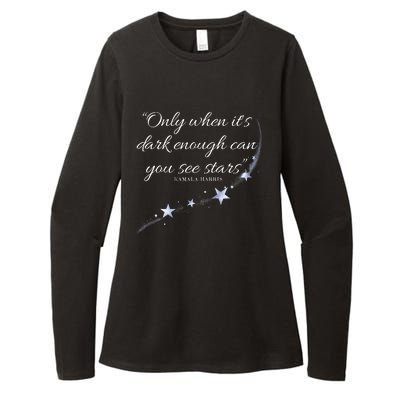 Only When It’S Dark Enough Can You See Stars Kamala Harris Womens CVC Long Sleeve Shirt