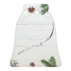 Only When It’S Dark Enough Can You See Stars Kamala Harris Ceramic Bell Ornament