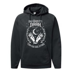 Only When It’S Dark Enough Can You See Stars Harris 2024 Performance Fleece Hoodie