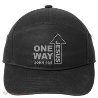 One Way Jesus Christian 7-Panel Snapback Hat
