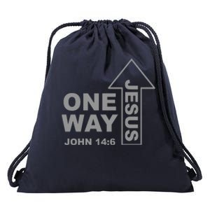 One Way Jesus Christian Drawstring Bag