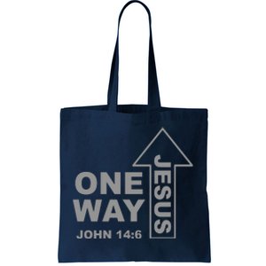 One Way Jesus Christian Tote Bag