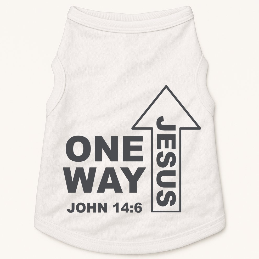 One Way Jesus Christian Doggie Tank