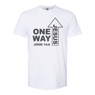 One Way Jesus Christian Softstyle® CVC T-Shirt