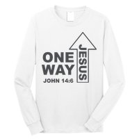 One Way Jesus Christian Long Sleeve Shirt