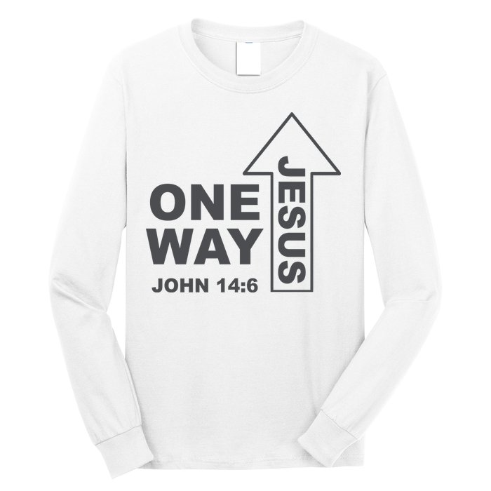 One Way Jesus Christian Long Sleeve Shirt
