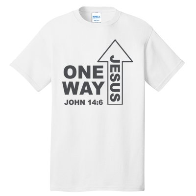 One Way Jesus Christian Tall T-Shirt