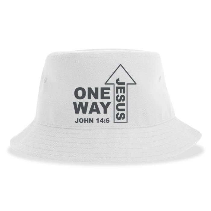 One Way Jesus Christian Sustainable Bucket Hat